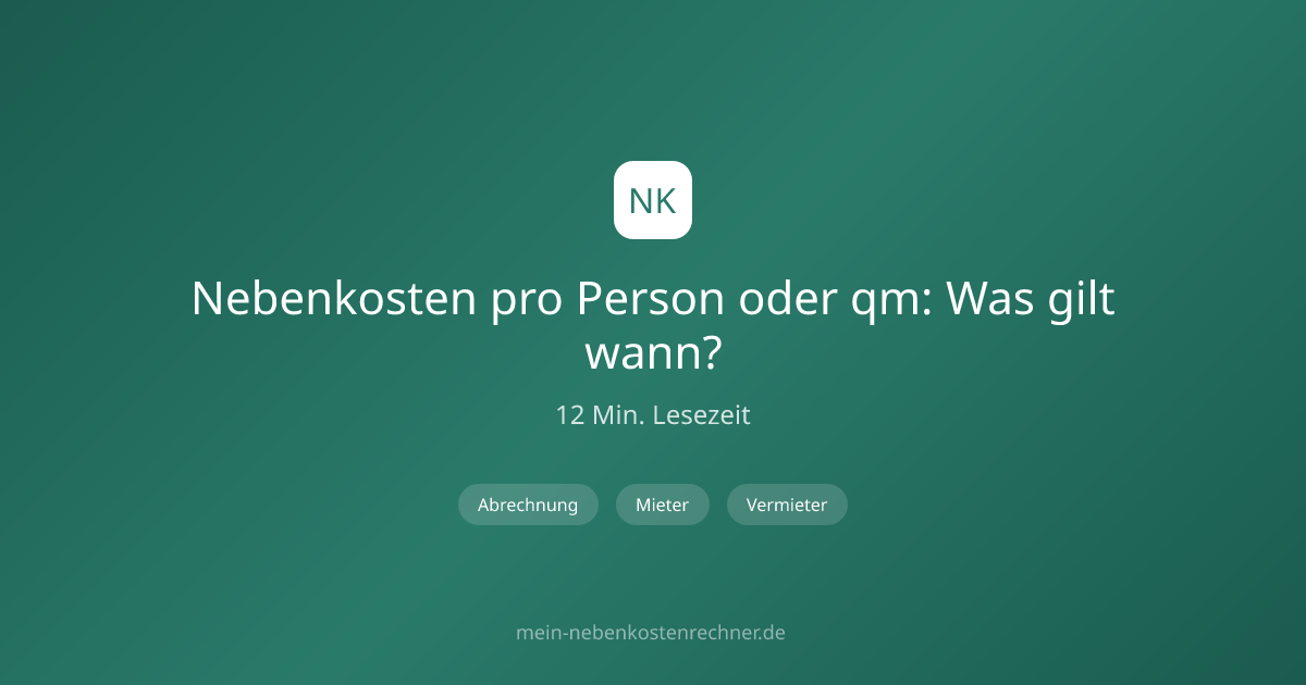 Nebenkosten Pro Qm 2017